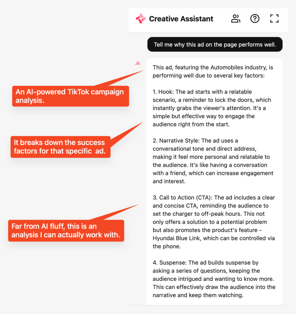 TikTok Ads AI Analysis